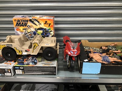 Lot 233 - An Action Man Jeep, motorbike and accessories...