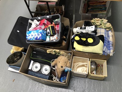 Lot 287 - Horse racing cap and jersey, ski boots,...