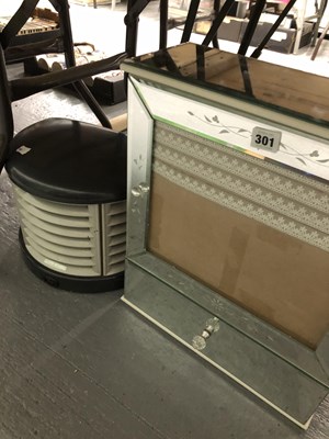 Lot 301 - A mirrored glass bathroom wall cabinet...