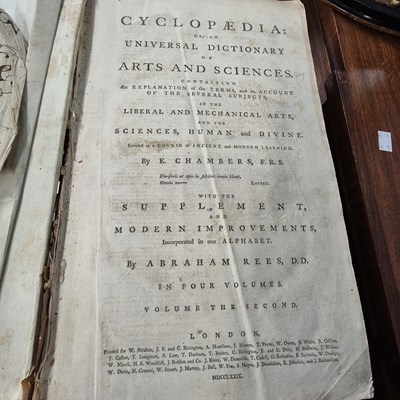 Lot 750 - 18th-century books. Cyclopaedia of Arts and...