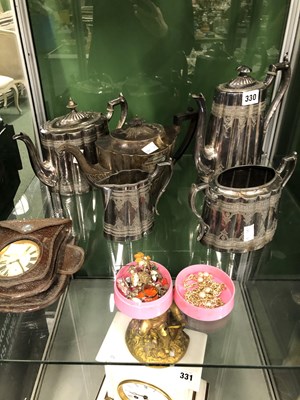 Lot 330 - A leather cased goliath cased watch,...