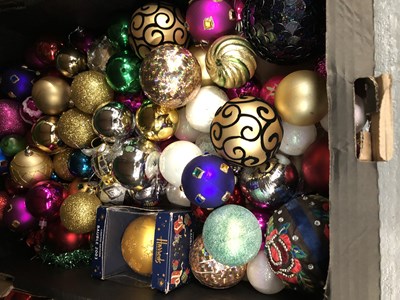 Lot 342 - A large collection of Christmas tree baubles