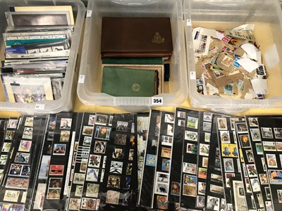 Lot 354 - First day covers, sheets of stamps together...