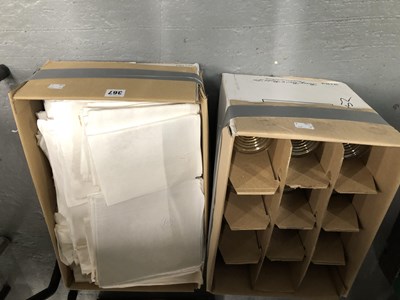 Lot 367 - A set of 12 lustred glass white wine glasses...