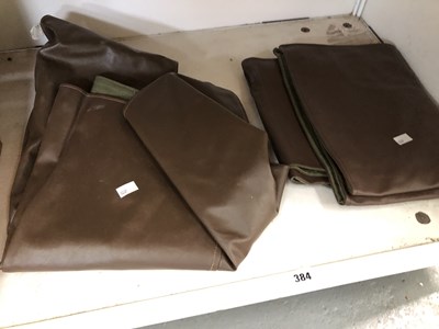 Lot 384 - Two men's military leather jerkins