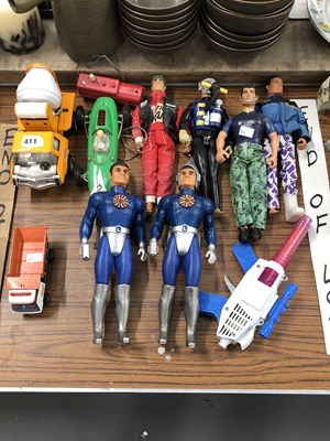 Lot 411 - Four Action Men, Major Matt Mason and Captain...