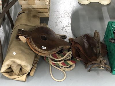 Lot 436 - A collection of fire irons, a pair of fire...