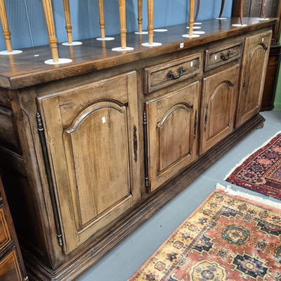Lot 799 - An impressive very large French-style walnut...