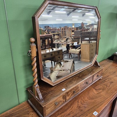 Lot 841 - A large dressing table swing mirror.
