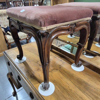 Lot 844 - A Victorian dressing stool