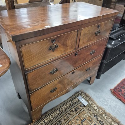 Lot 892 - An early Victorian small mahogany chest of...