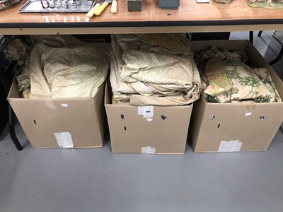 Lot 485 - Curtains: five sets full length, two single...