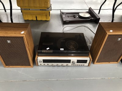 Lot 502 - A Sanyo sound system and turntable together...