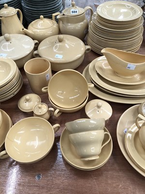 Lot 504 - A Wedgwood yellow ground tea and dinner set