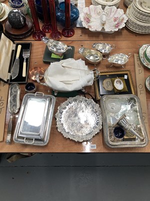 Lot 507 - Electroplate sauce boats, vegetable tureens, a...