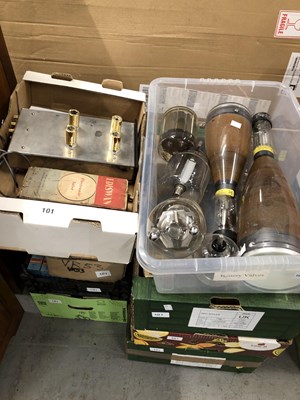 Lot 101 - A quantity of various radio valves, valve...