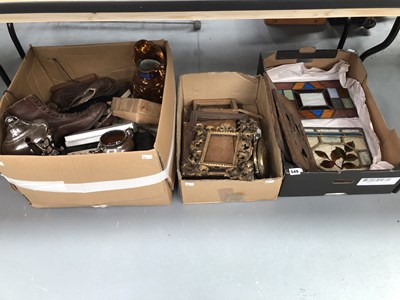 Lot 549 - Frames, carving chisels, paint brushes, lady's...