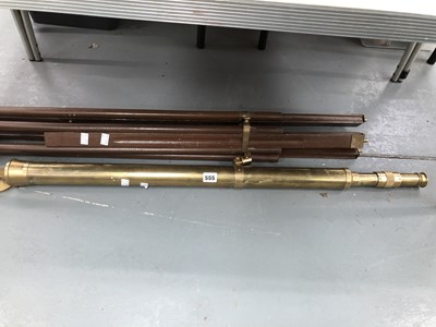 Lot 555 - A brass telescope with a 4cms diameter...