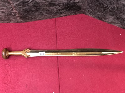 Lot 157 - A bronze sword of Roman design with a handmade...