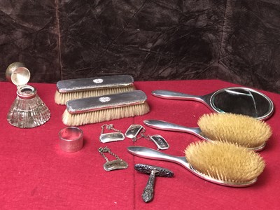 Lot 165 - A hallmarked silver five-piece dressing table...