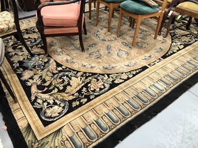 Lot 967 - A vintage machine made carpet of neo classical...
