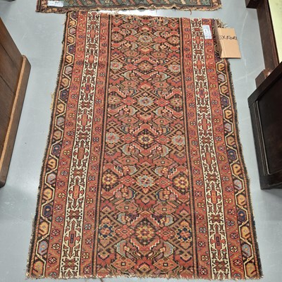 Lot 976 - An antique Persian tribal fragment 157 x 104cms