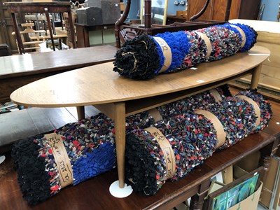 Lot 981 - Three vintage folk art rag rugs