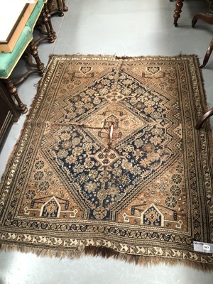 Lot 987 - An antique Persian Shiraz rug 168 x 142 cm