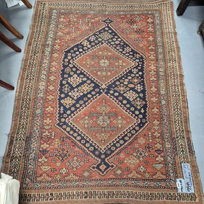 Lot 992 - An antique Persian Afshar rug 183 x 128cms