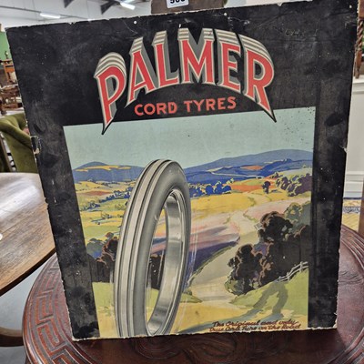 Lot 901 - A vintage Palmer Cord Tyres advertising poster.