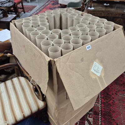 Lot 922 - A box of large postage tubes.