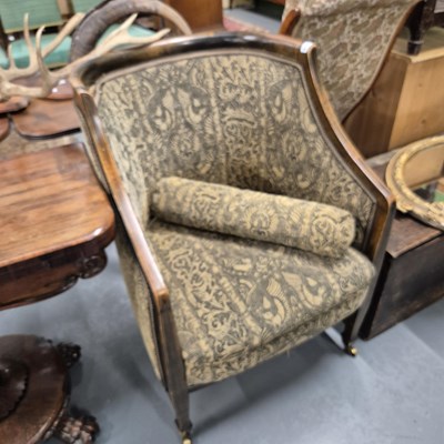 Lot 930 - An edwardian armchair.