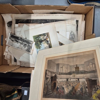 Lot 589 - A quantity of 19th century and other prints...