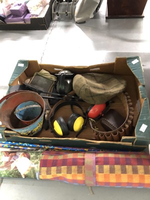 Lot 602 - A group of shooters equipment, ear protectors,...
