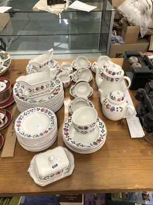 Lot 608 - A Adams dinner and tea service.