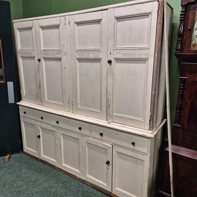 Lot 655 - An impressive 19th-century painted pine...