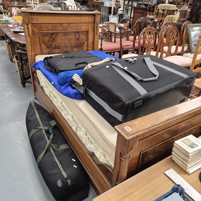 Lot 690 - A 19th century mahogany single bed