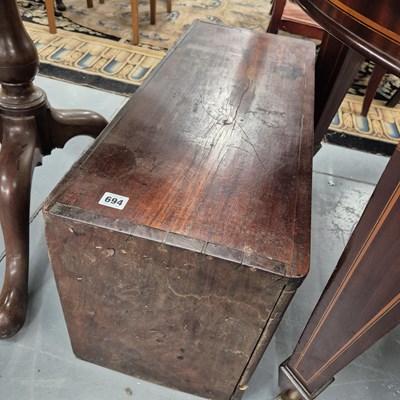 Lot 694 - A mahogany cabinet.