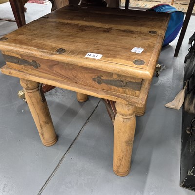Lot 1231 - A rustic stool