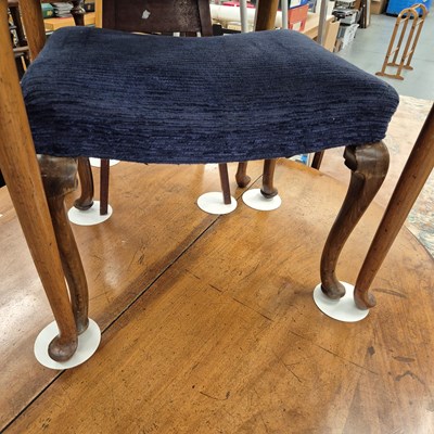 Lot 1144 - A small dressing stool and a mirror