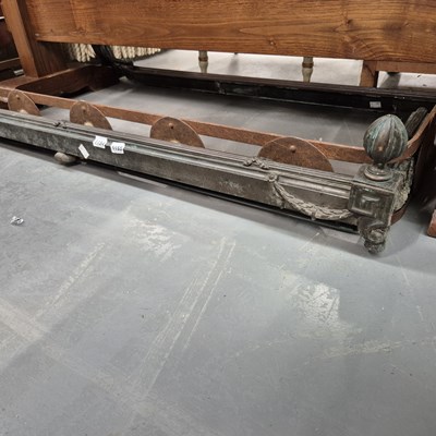 Lot 1155 - Three antique fire fenders.