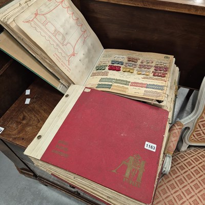 Lot 1163 - Two vintage swatch books