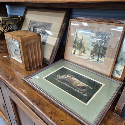 Lot 1170 - An art deco mantle clock and various...