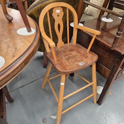 Lot 1188 - A childs high chair