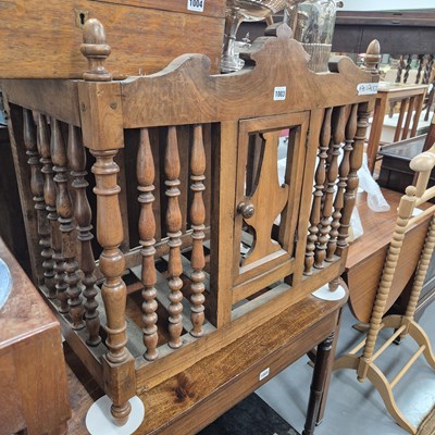 Lot 1003 - An antique brench bread hutch