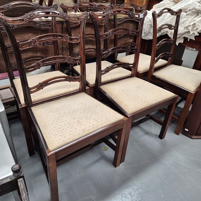 Lot 1018 - A set fo six good quality georgian style...