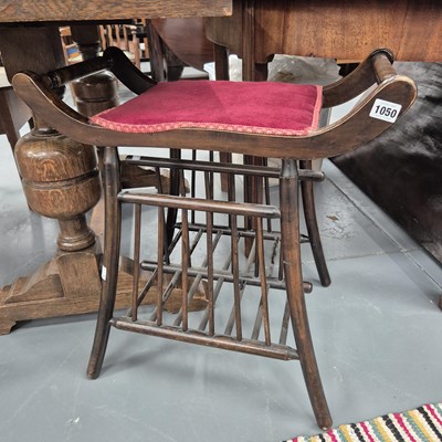 Lot 1050 - An arts and crafts style stool