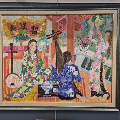 Lot 375 - Tran Nguyen Dung (B 1942), ARR. three ladies...