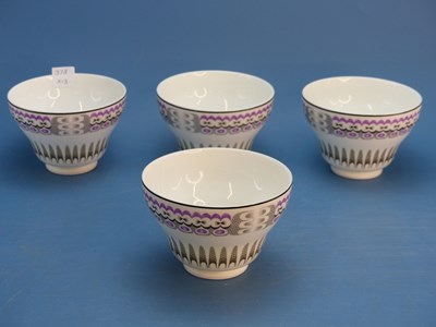 Lot 377 - A set of four Edward Bawden Wedgwood bowls and...