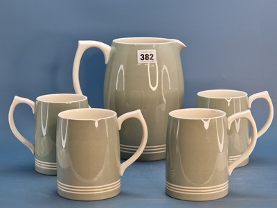 Lot 382 - A Wedgwood Keith Murray lemonade jug and four...